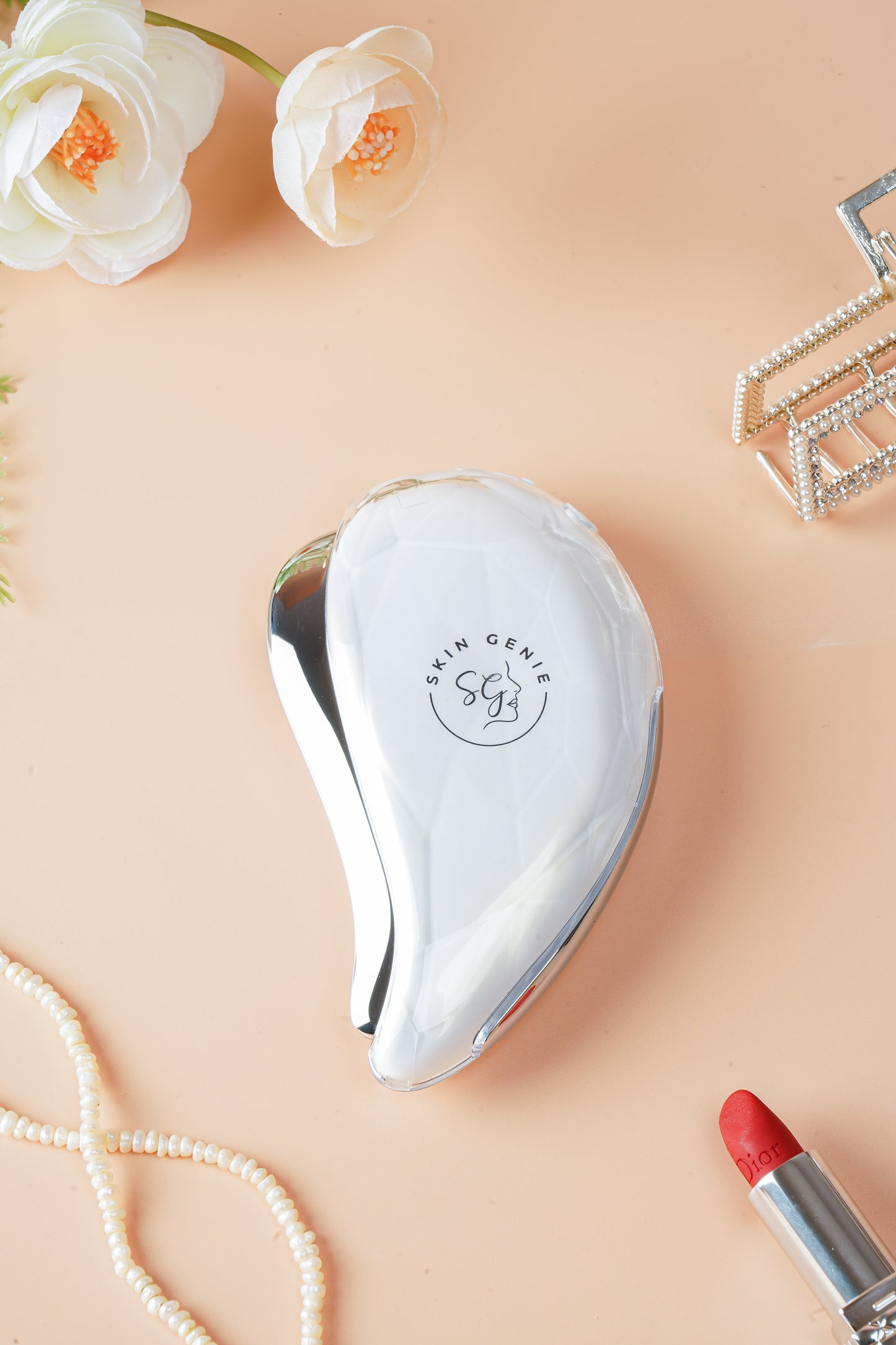 Electric Gua Sha Facial Tool - 7-in-1 Facial Device with Heat/Cold Functions, Vibrations, 3 Light Modes & Ergonomical Traditional Gua Sha Shape